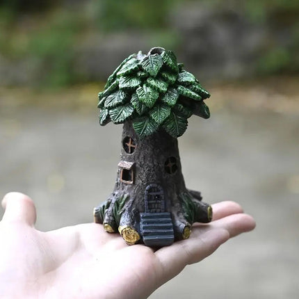 Resin Tree House Fish Tank Aquascape Gardening Micro Landscape DIY Decoration