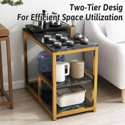 Marble Coffee Table Nesting Tables Sofa Side Bed End Table For Living Room