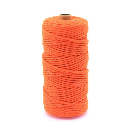 3mm Colored Cotton Rope DIY Hand Woven Macrame Cord Tapestry Binding Craft Rope
