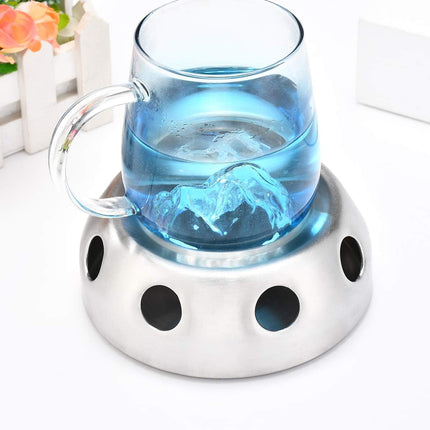 2PCS Portable Practical Stainless Steel Alcohol Stove Outdoor Stove for Camping