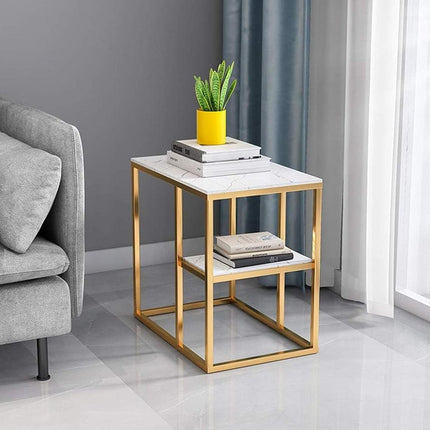 Marble Coffee Table Nesting Tables Sofa Side Bed End Modern Home Furniture