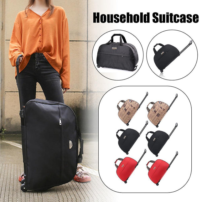 Wheeled Travel Duffle Trolley Bag Carry On Rolling Luggage Suitcase Tote Durable