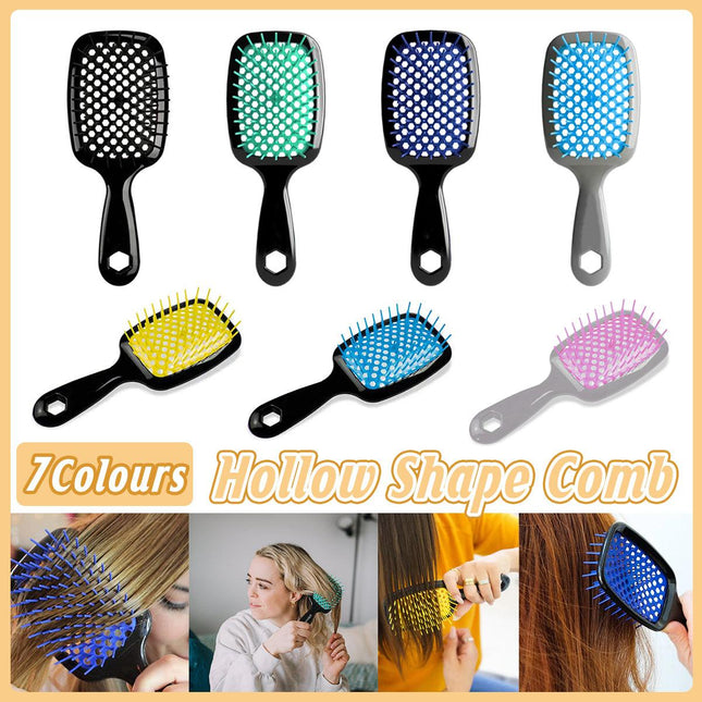Hollow Hair Comb Fluffy Styling Makeup Comb for Volumizing and Texturizing Hair
