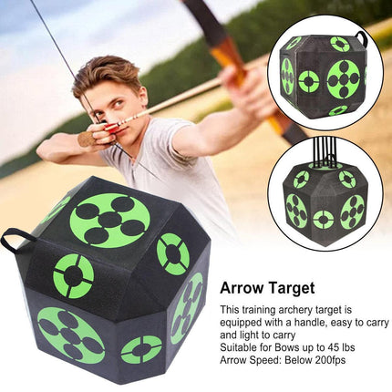 Portable 3D Archery Target Multi-faceted Solid Bow Arrow Target Outdoor Indoor