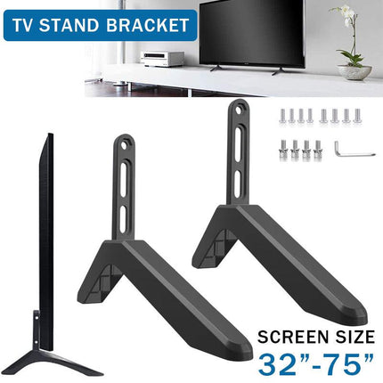 Universal Table Top TV Stand Leg Mount For Led Lcd Screen 32-65inch Bracket