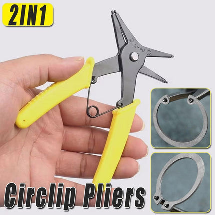 2in1 Circlip Ring Pliers Multi Functional Internal External Retaining Ring Plier