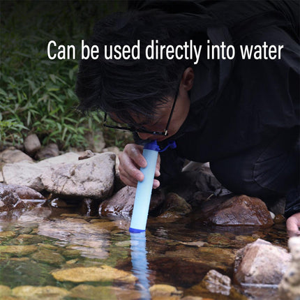 Portable Outdoor Camping Water Filter Straw Emergency Survival Purifier Tool