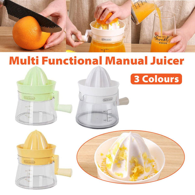 Manual Juice Extractor for Orange Lemon Home Citrus Juicer Hand Compressor