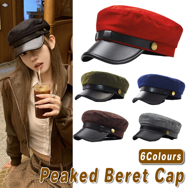 Womens Beret Cap Duckbill Newsboy Hat Casual Octagonal Hat Fashion Vintage