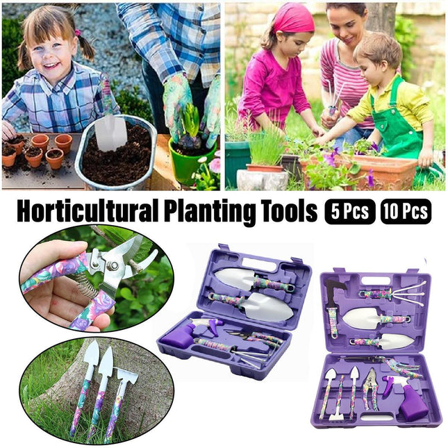 5/10PCS Garden Tools Planting Weeding Watering Flower Bonsai Shovel Hand Tools
