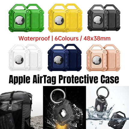 Waterproof Apple AirTag Protective Case TPU Cover Air Tag Tracker Loop Holder