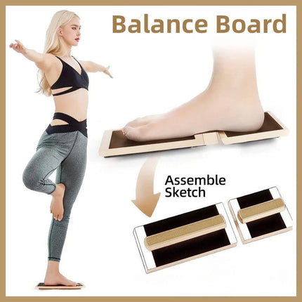 Wooden Yoga Foot Stretching Balance Board Training New Ballet Single Leg Balance