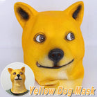 Funny Yellow Dog Animal Headgear Costume Spooky Party Props for Cosplay Fun