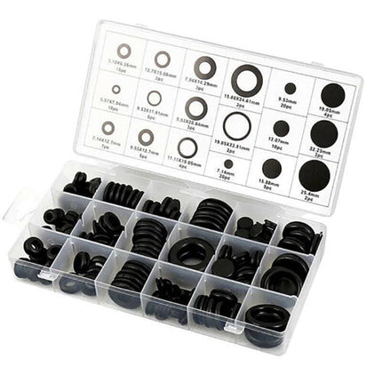 125Pcs Rubber Grommet Assortment Set Fastener Kit Blanking 18 Popular Sizes Au - Aimall