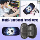 Multifunctional Football Pattern Pencil Case Cartoon Pen Bag for School Supplies