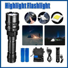 1600lm Cree L2 LED Tactical Flashlight USB Rechargeable Camping Hunting Torch