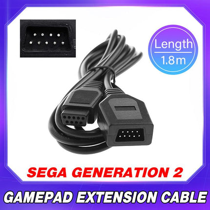 1.8M Extension Cable Cord For Sega Mega Drive / Genesis Controllers 9 Pin - Aimall