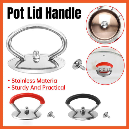 Universal Ring Pot Lid Handle Stainless Steel High Temp Resistant Kitchen