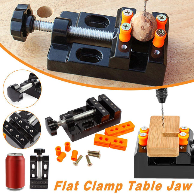 Mini Flat Clamp Table Jaw Bench Drill Press Vice Opening Parallel Vise DIY Tools