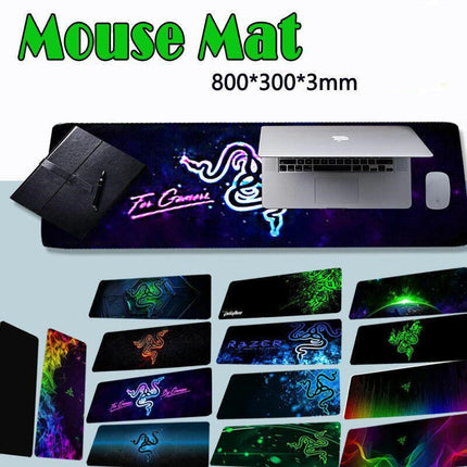 Gaming Keyboard and Mouse Pad Extended Desk Mat 800x300mm Non Slip Base