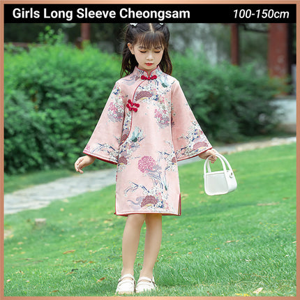 Spring New Long Sleeve Improved Cheongsam Dress