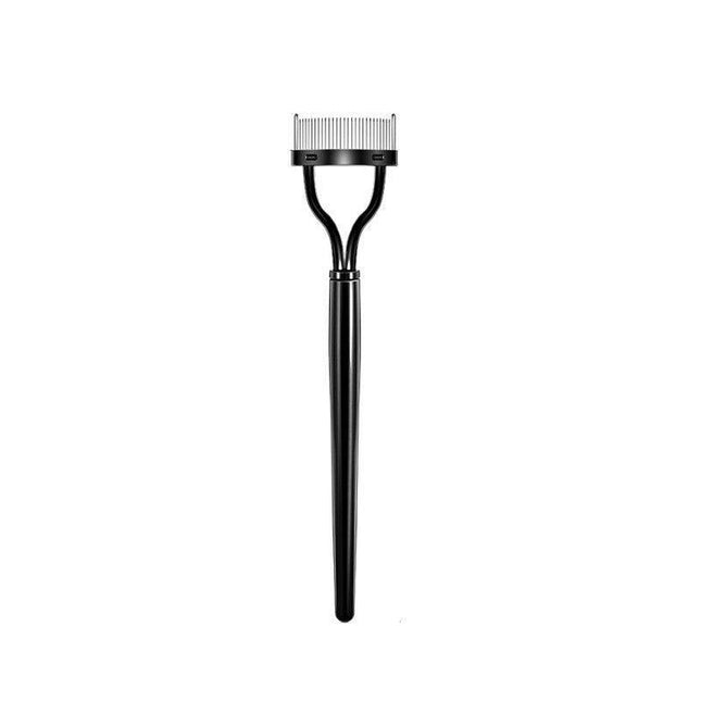2 X Eyelash Comb Lash Separator Mascara Lift Curl Metal Brush Beauty Makeup Tool - Aimall