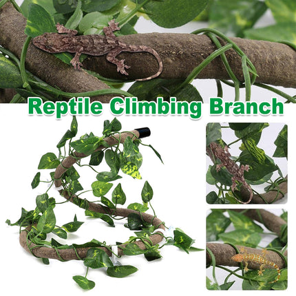 Artificial Tree Vine Reptile Pet Box Chameleon Lizard Gecko Climbing Vine Decor