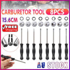8X Splined Handle Carburetor Adjustment Tool Kit Adjusting Carb Screwdriver Set