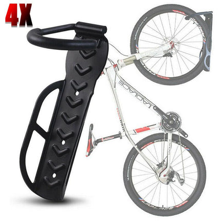 4Pcs Steel Bicycle Bike Wall Rack Mount Garage Stand Holder Storage Hanger Hook