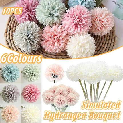 10PCS Artificial Dandelion Flowers Home Decor Wedding Party Plastic Floral
