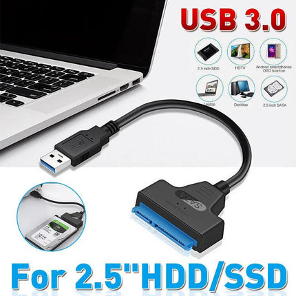 USB 3.0 to SATA External Converter Adapter Cable Lead for 2.5" HDD SSD SATA III - Aimall