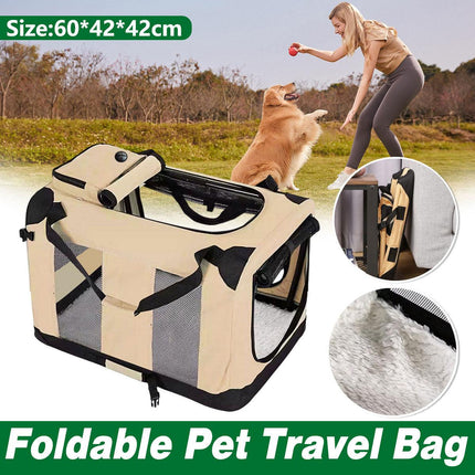 Folding Pet Bag Cat Carrier Travel Bag Portable Tote for Pets and Small Animals