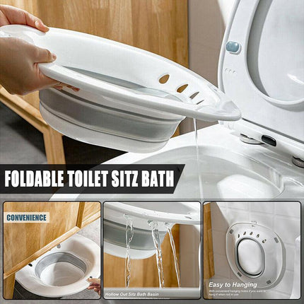 Foldable Toilet Sitz Bath Basin for Personal Hygiene and Daily Cleaning Use