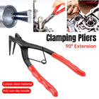 Spring Long Nose 90 Degree Bent Retaining Snap Ring Plier Clip Circlip Removal Tool