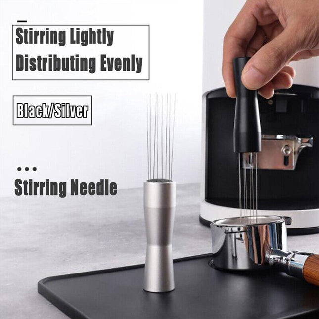 Stainless Steel Coffee Distributor Needle Espresso Stirring Tool Powder Tamper