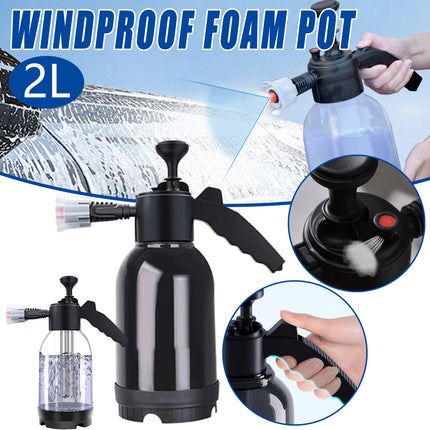 2L Car Wash Foam Sprayer Hand Held Pump Wash Spray Bottle Snow Foam Detailing