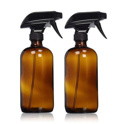 Amber Round Glass Spray Bottles Ontainer Essential Oils Aromatherapy - Aimall