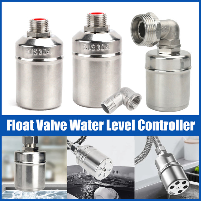 304Stainless Steel Float Ball Valve Automatic Water Level Control Kitchen Faucet