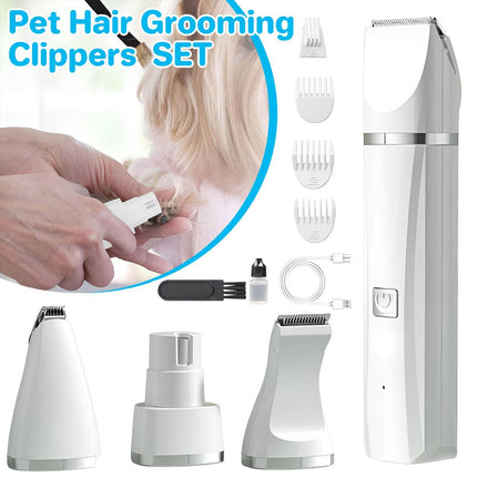 Rechargeable Pet Hair Clippers Professional Grooming Kit for Cats and Dogs