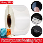 2pcs Transparent Seal Stickers Self Adhesive Roll Envelope Gift Decoration Label
