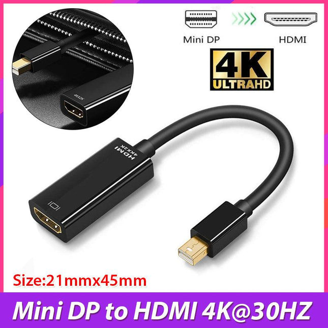 4K Mini Display Port DP Thunderbolt to HDMI Adapter for Microsoft Surface Pro 6 - Aimall