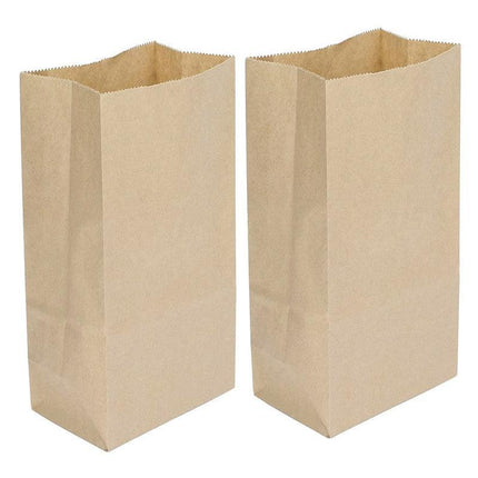 Stack of Brown Paper Bag for versatile use in food service and retail.