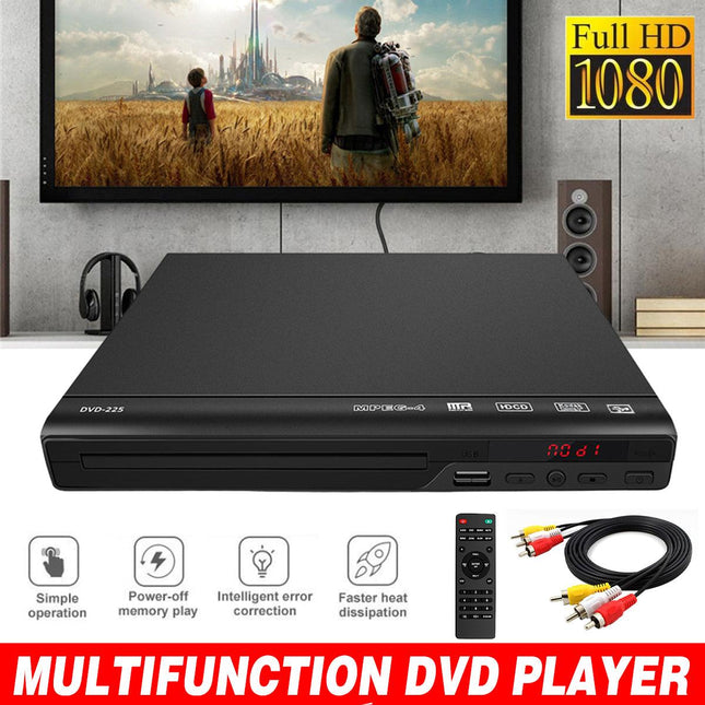 Portable HD Mini DVD and CD Player EVD VCD Player for Home Use