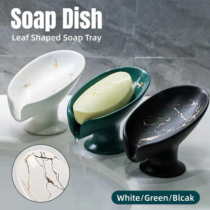 Light Luxury Ceramic Soap Dish Drainage Soap Holder Household Soap Storage Box
