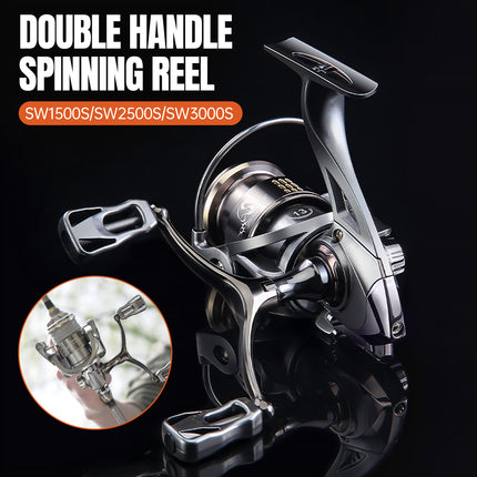 Double Handle Fishing Reel High-Speed Spinning Reel for Freshwater Saltwater
