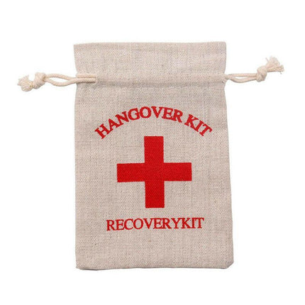 10x Hangover Recovery Kit Muslin Favour Bags Rustic Hens Party Engagement - Aimall