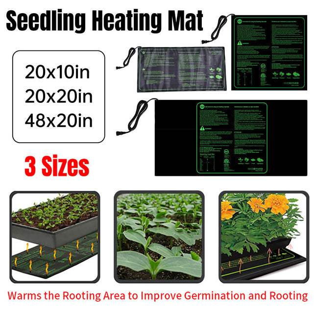 Waterproof Seedling Heat Mat ETL Certified Seed Germination Pad Plant Growth