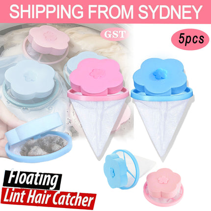 5X Washing Machine Filter Bag Floating Lint Hair Catcher Mesh Pouch Laundry Tool