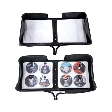 520 CD Capacity PU Leather Disc Storage Organizer Carry Case for Music DVD Media