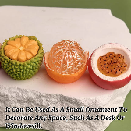 12PCS Creative Mini Fruit Accessories Decor Small Cute Resin Desktop Ornaments